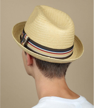 chapeau en paille homme Castor Tan